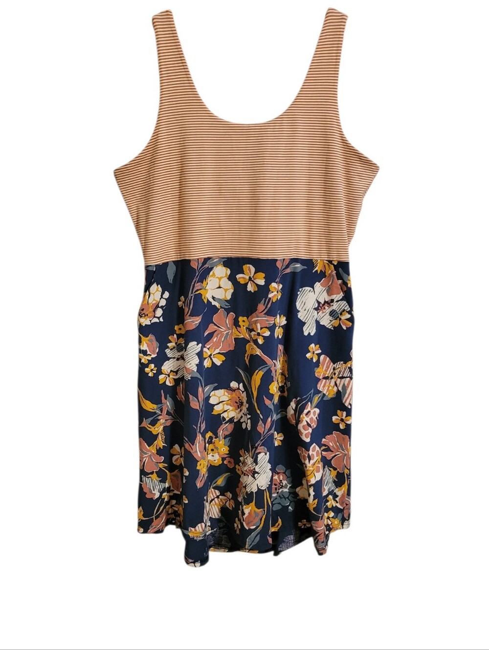 Pact Mixed Print Floral Organic Cotton Dress